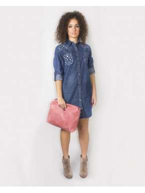 vestido camisero vaquero