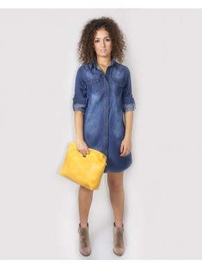 vestido camisero vaquero