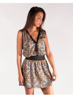 Vestido estampado Retro