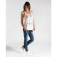 Camiseta sin mangas con estampado