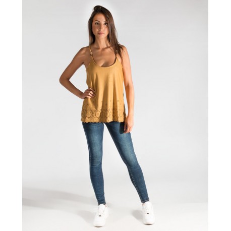 Jeans skinny tiro medio