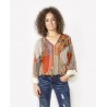 Blusa Boho estampada
