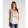 Camiseta sin mangas con estampado