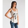 Camiseta sin mangas con estampado