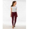 Jeans skinny tiro alto
